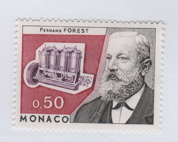 Francobollo Monaco Anno 1974 60esimo anniversario della morte di Fernand Forest
