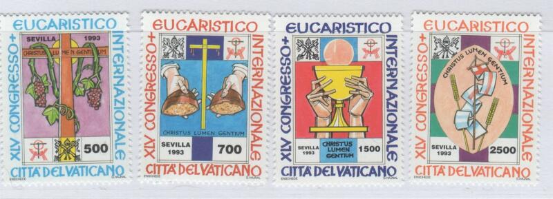 Francobolli Vaticano Anno 1993 45esimo Congresso Eucaristico Internazionale Siviglia