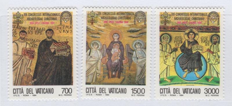 Francobolli Vaticano Anno 1994 13esimo Congresso Internazionale di Archeologia Cristiana