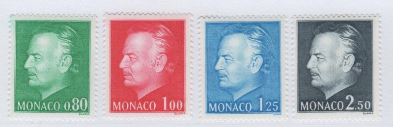 Francobolli Monaco Anno 1977 Effigie di Ranieri III