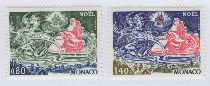 Francobolli Monaco Anno 1977 Natale