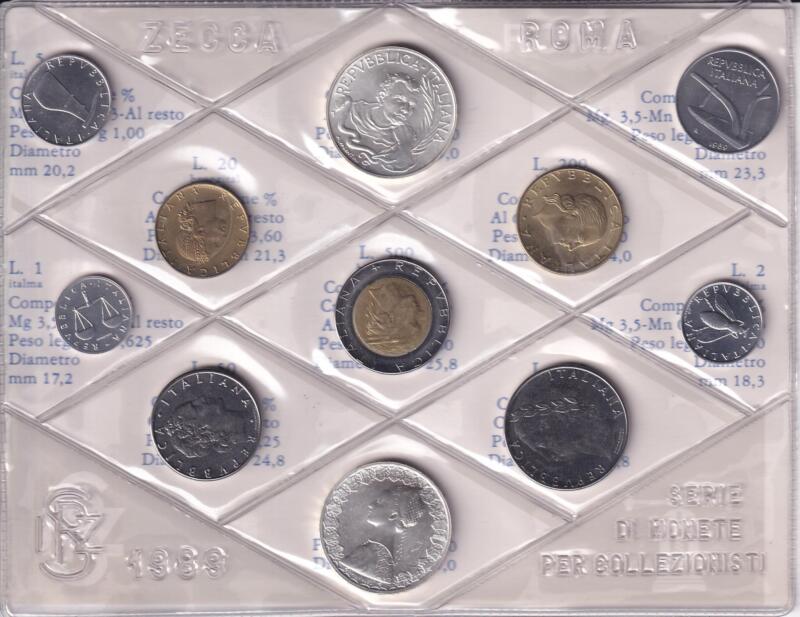 Monete Italia Serie divisionale fior di conio Anno 1989 Campanella