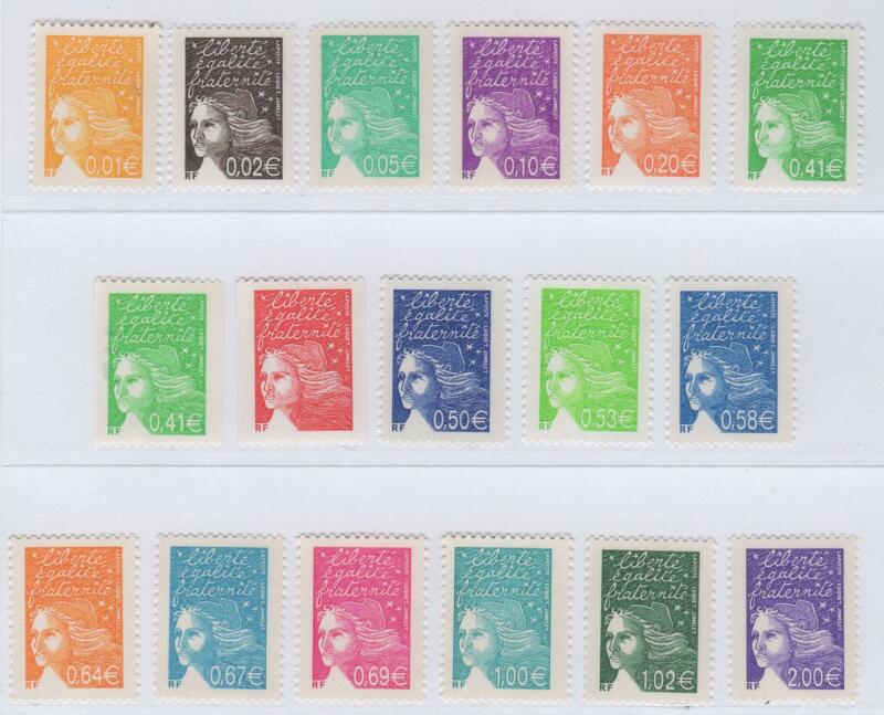 Francobolli Francia Anno 2002 Marianna del 14 luglio