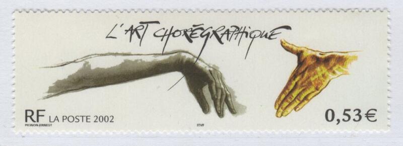 Francobollo Francia Anno 2002 Arte coreografica