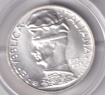 Moneta Italia Anno 1995 Lire 5000 Pisanello