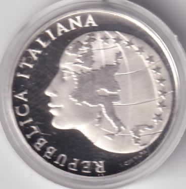 Moneta Italia Anno 1985 Lire 500 Presidenza italiana nella Comunità Europea Proof