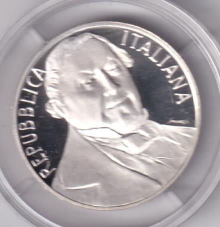 Moneta Italia Anno 1992 Lire 500 Gioacchino Rossini Proof