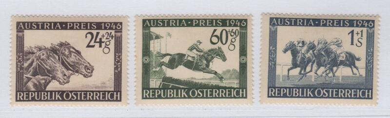 Francobolli Austria Anno 1946 Gran Premio ippico di Austria - SPEZZATURA