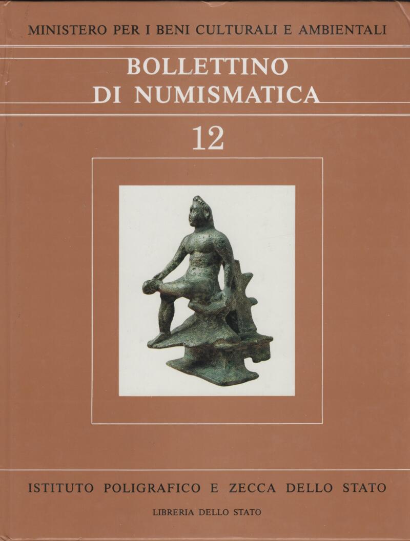 Bollettino di Numismatica 12 Anno 1989 Gennaio-Giugno Anno VII Serie I