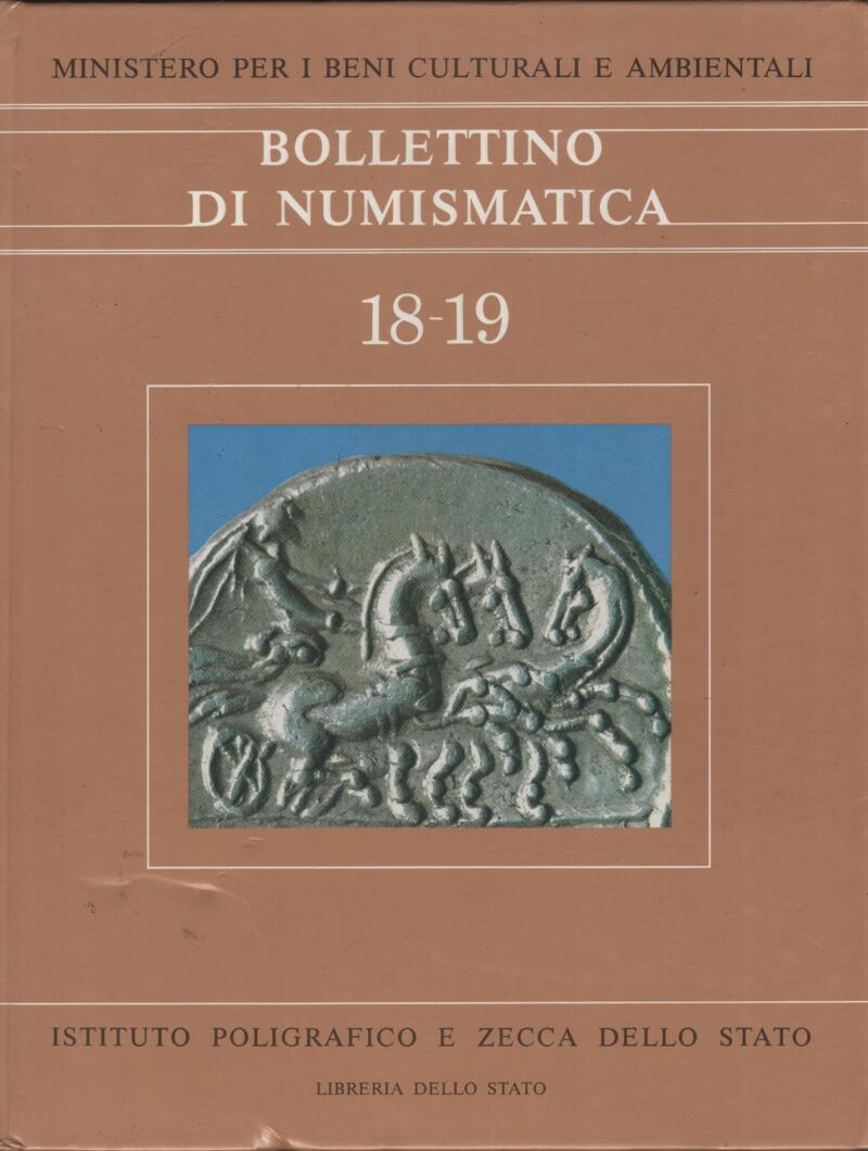 Bollettino di Numismatica 18-19 Anno 1992 Gennaio-Dicembre Anno X Serie I