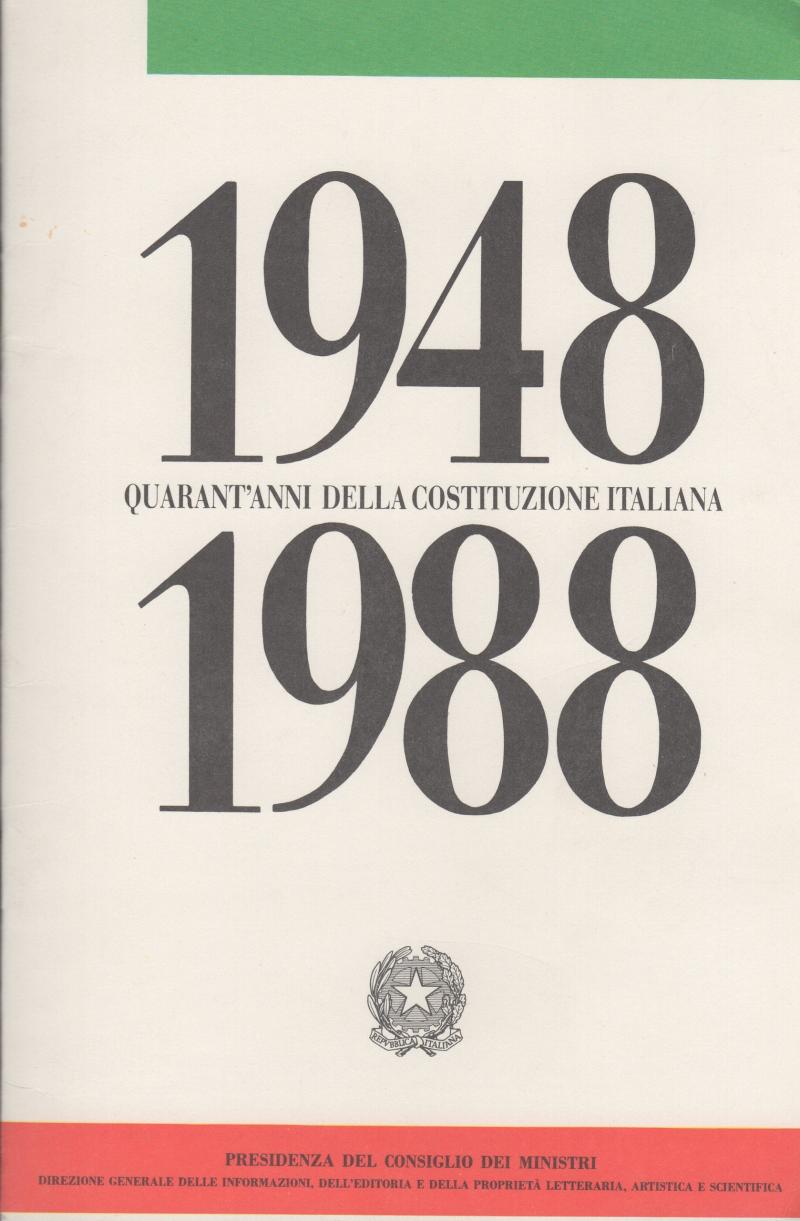 Costituzione Italiana 1948-1988