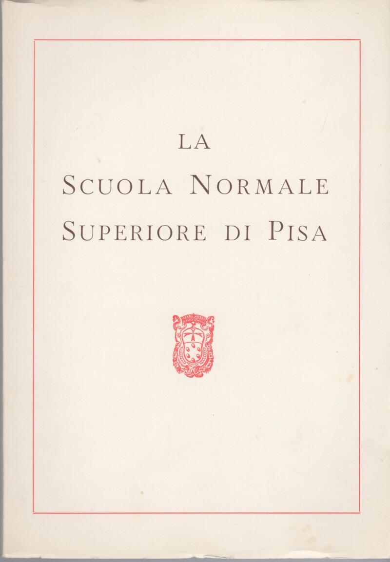 La Scuola Normale Superiore di Pisa, 1965