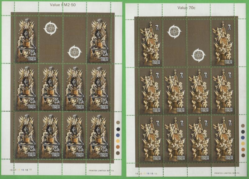Minifogli Malta Anno 1978 Europa Monumenti