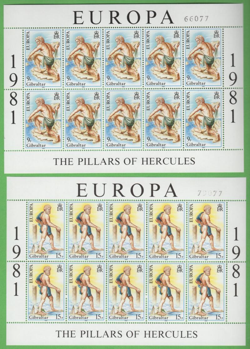 Minifogli Gibilterra Anno 1981 Europa Folklore