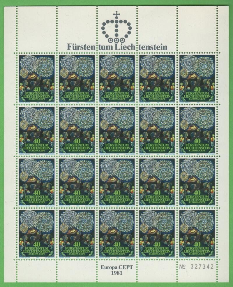 Minifogli Liechtenstein Anno 1981 Europa Folklore