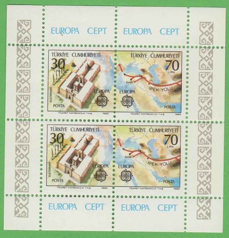 Foglietto Turchia Anno 1982 Europa Avvenimenti storici