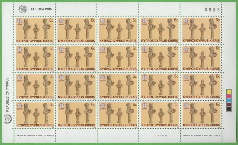 Minifogli Cipro Anno 1985 Europa Anno europeo della musica