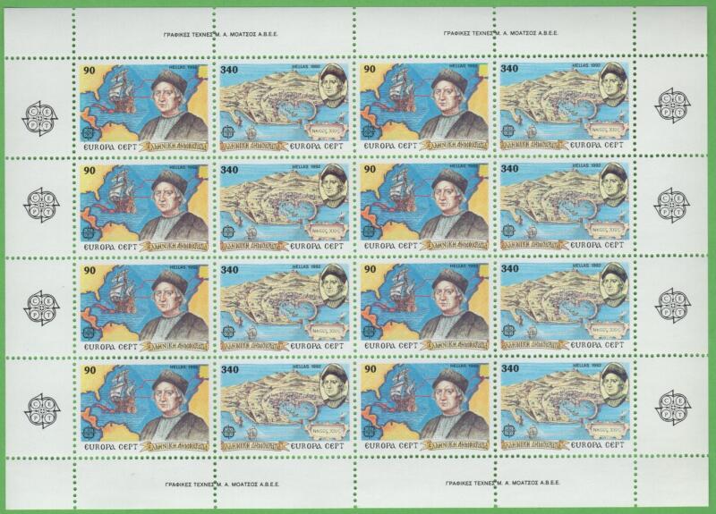 Minifoglio Grecia Anno 1992 Europa Quinto centenario della scoperta dell'America