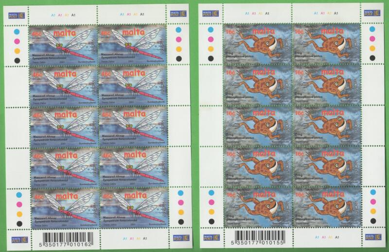 Minifogli Malta Anno 2001 Europa L'acqua ricchezza naturale