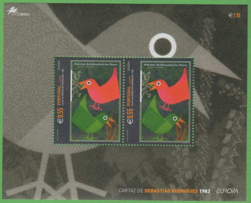 Foglietto Azzorre Anno 2003 Europa L'arte del manifesto