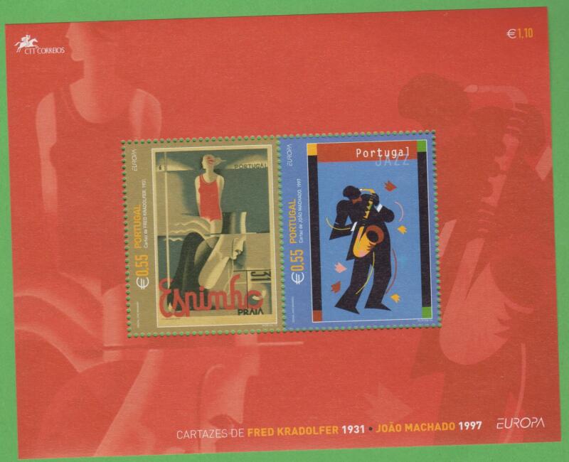 Foglietto Portogallo Anno 2003 Europa L'arte del manifesto