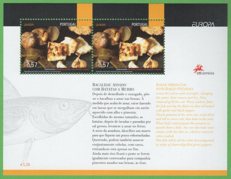 Foglietto Portogallo Anno 2005 Europa Gastronomia