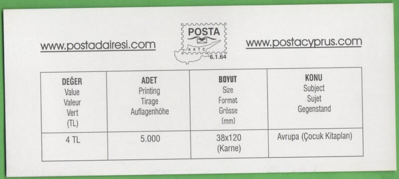 Libretto Cipro Turca Anno 2010 Libri per l'infanzia