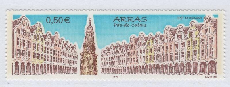 Francobollo Francia Anno 2003 Serie turistica Arras