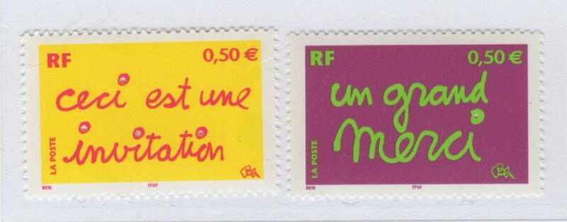Francobolli Francia Anno 2004 Francobolli augurali