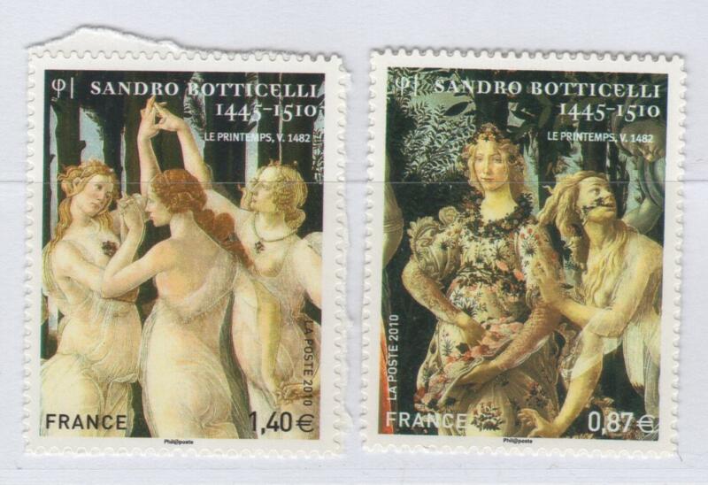 Francobolli Francia Anno 2010 Cinquecentenario della morte di Sandro Botticelli