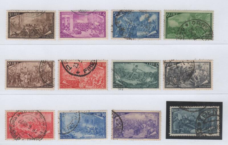 Francobolli Italia Repubblica Anno 1948 Centenario del Risorgimento Timbrati