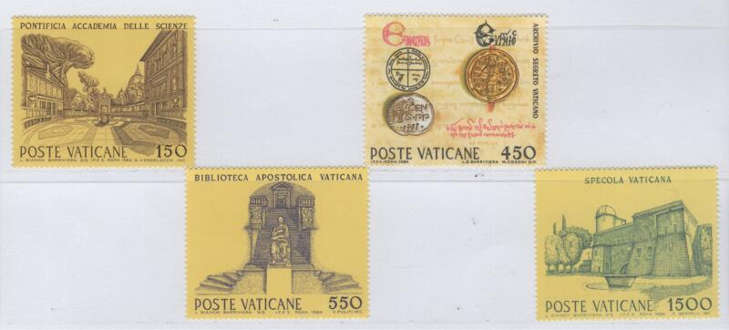 Francobolli Vaticano Anno 1984 Istituzioni culturali e scientifiche della Santa Sede