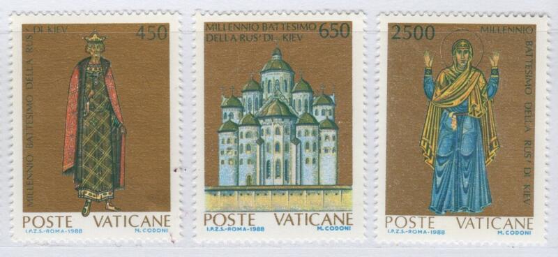 Francobolli Vaticano Anno 1988 Millenario del Battesimo della Rus' di Kiev