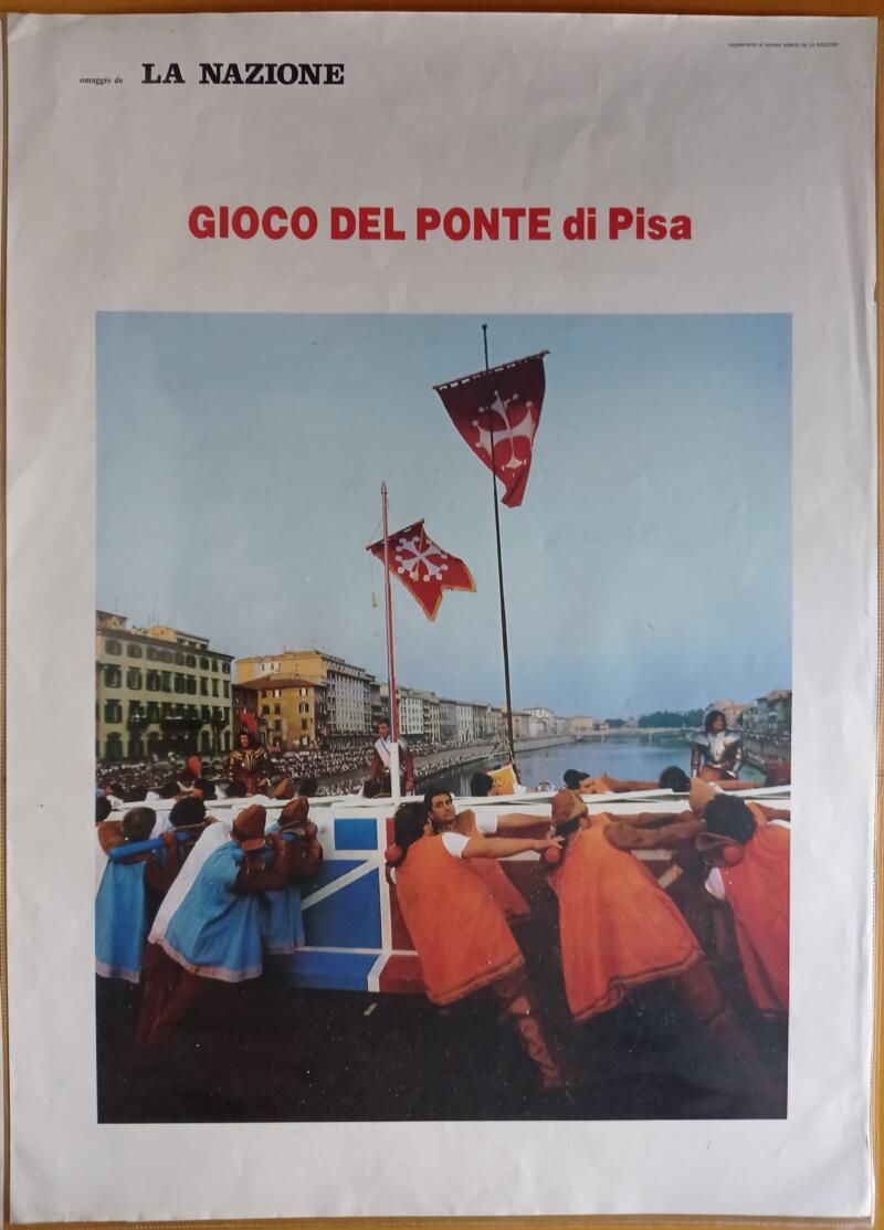 Manifesto Il Gioco del Ponte di Pisa