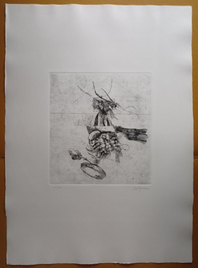 Giancarlo Tognoni Litografia Anni 1974-1975 mis. 50 x 70 cm.