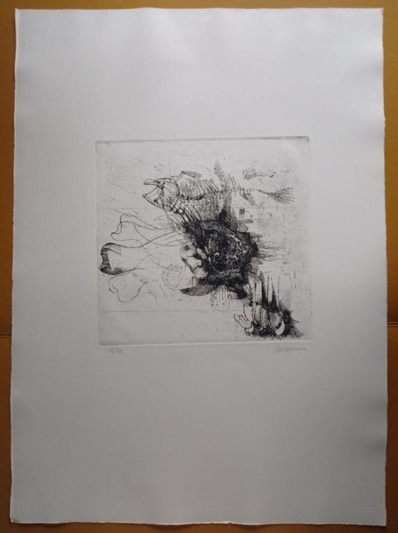 Giancarlo Tognoni Litografia Anni 1974-1975 mis. 50 x 70 cm.