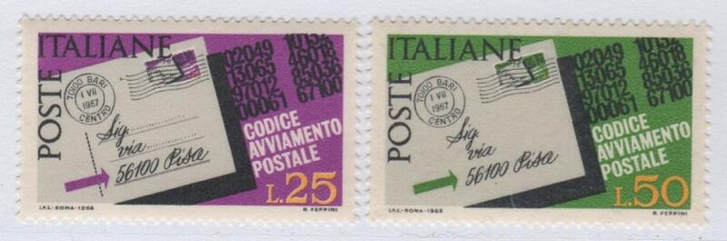 Francobolli Repubblica Italiana Anno 1968 Codice di Avviamento Postale