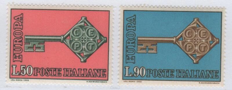 Francobolli Repubblica Italiana Anno 1968 Europa