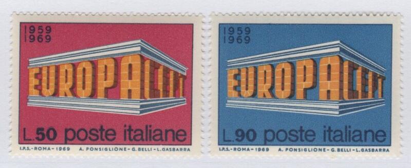 Francobolli Repubblica Italiana Anno 1969 Europa
