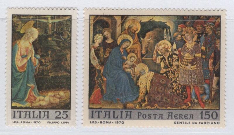 Francobolli Italia Repubblica Anno 1970 Natale