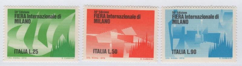 Francobolli Repubblica Italiana Anno 1972 50esima Fiera di Milano