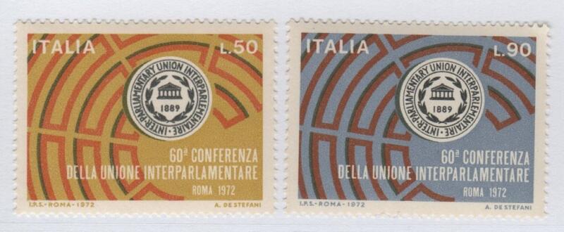 Francobolli Repubblica Italiana Anno 1972 Conferenza dell'Unione Interparlamentare