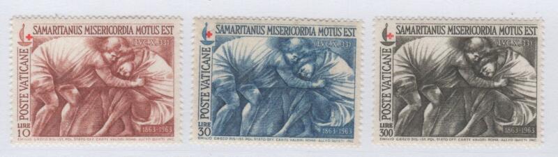 Francobolli Vaticano Anno 1964 Centenario della Croce Rossa