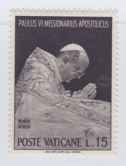 Francobolli Vaticano Anno 1964 Viaggio di Paolo VI in India