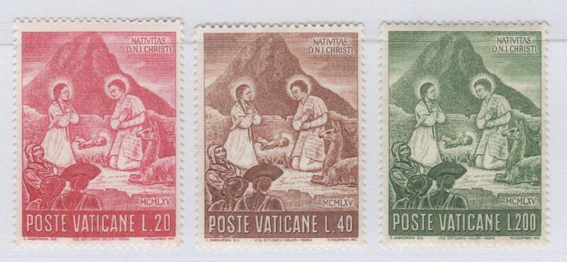 Francobolli Vaticano Anno 1965 Natale
