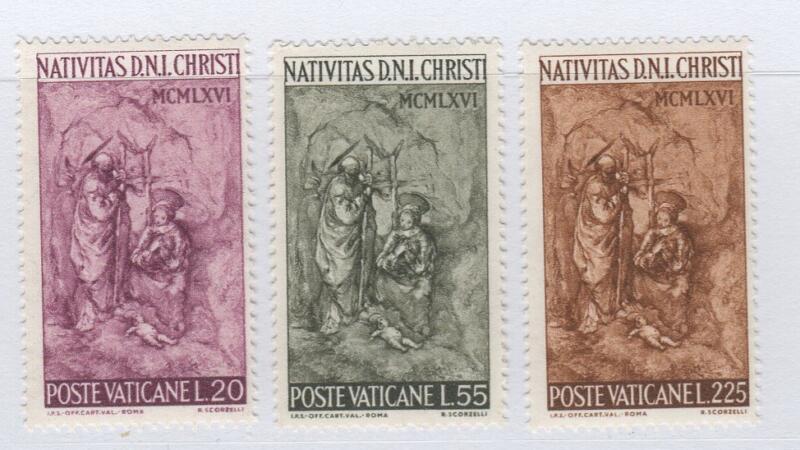 Francobolli Vaticano Anno 1966 Natale