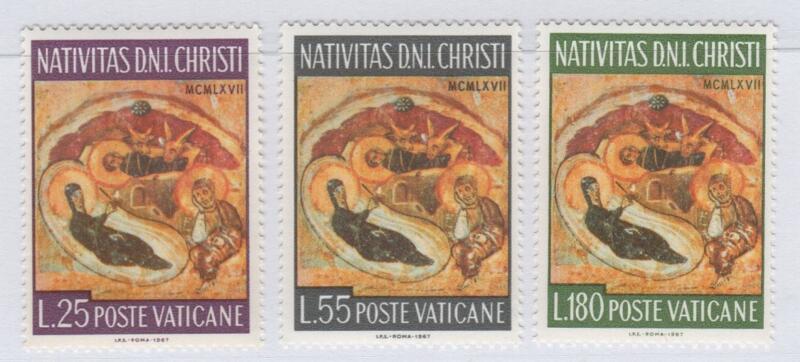 Francobolli Vaticano Anno 1967 Natale