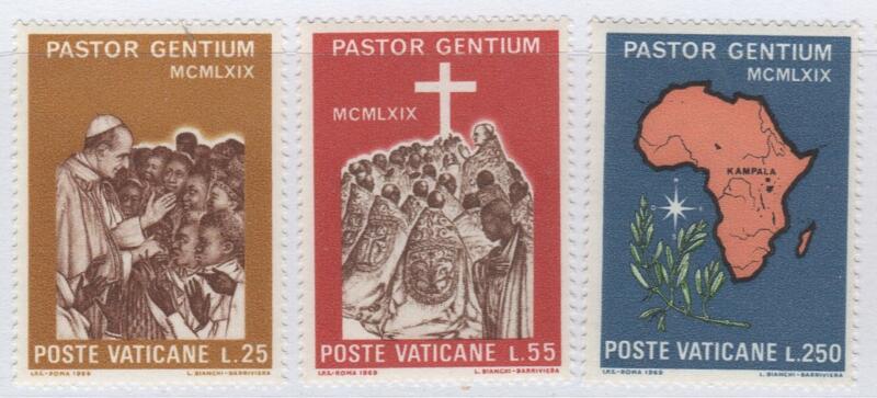 Francobolli Vaticano Anno 1969 Viaggio di Paolo VI in Africa