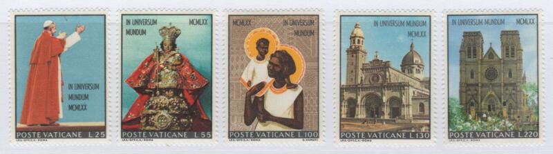 Francobolli Vaticano Anno 1970 Viaggio di Paolo VI in Asia e in Oceania