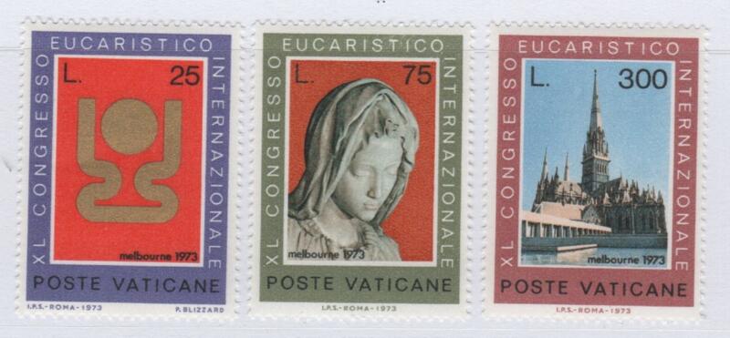 Francobolli Vaticano Anno 1973 40esimo Congresso Eucaristico Internazionale Melbourne